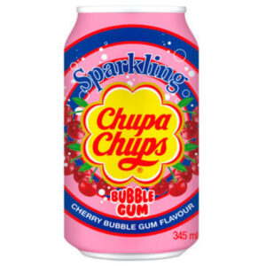 Drinks Chupa Chups Sparkling Cherry Bubble Gum 345ML